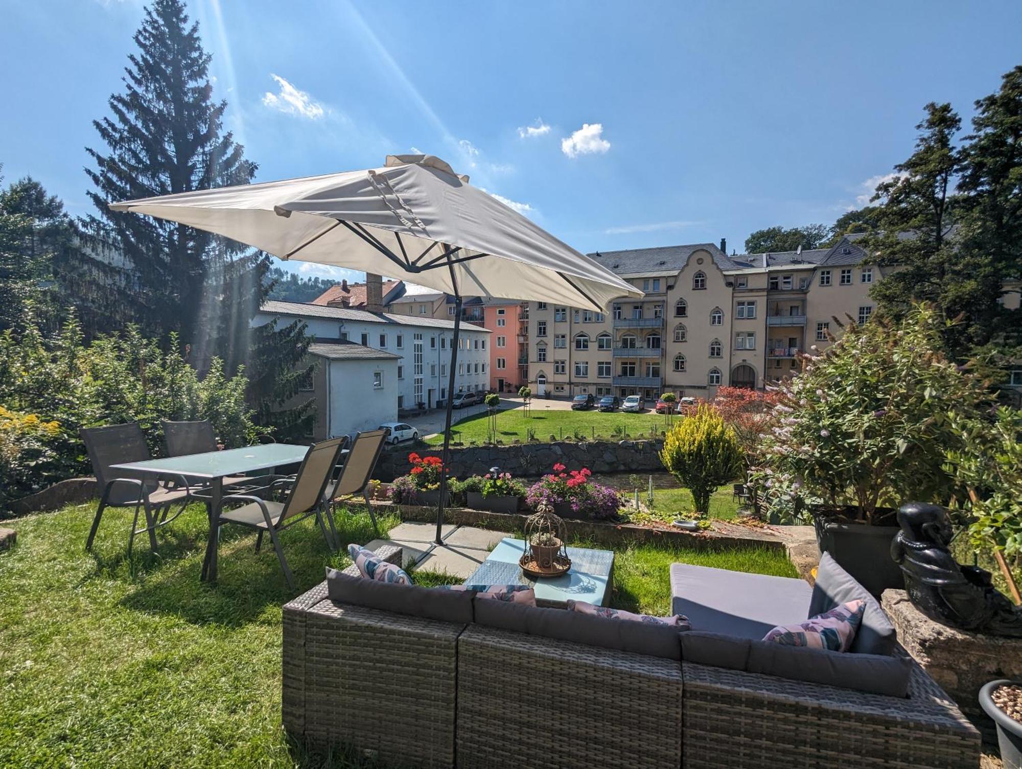 F2 - Urlaubsmagie Sauna, Whirlpool, Pool & Garten Sebnitz Exterior foto