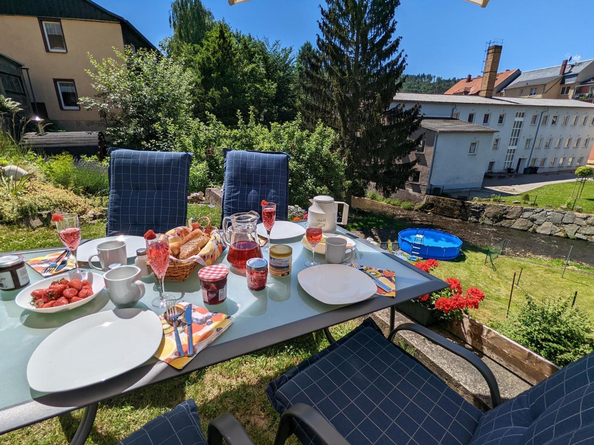 F2 - Urlaubsmagie Sauna, Whirlpool, Pool & Garten Sebnitz Exterior foto