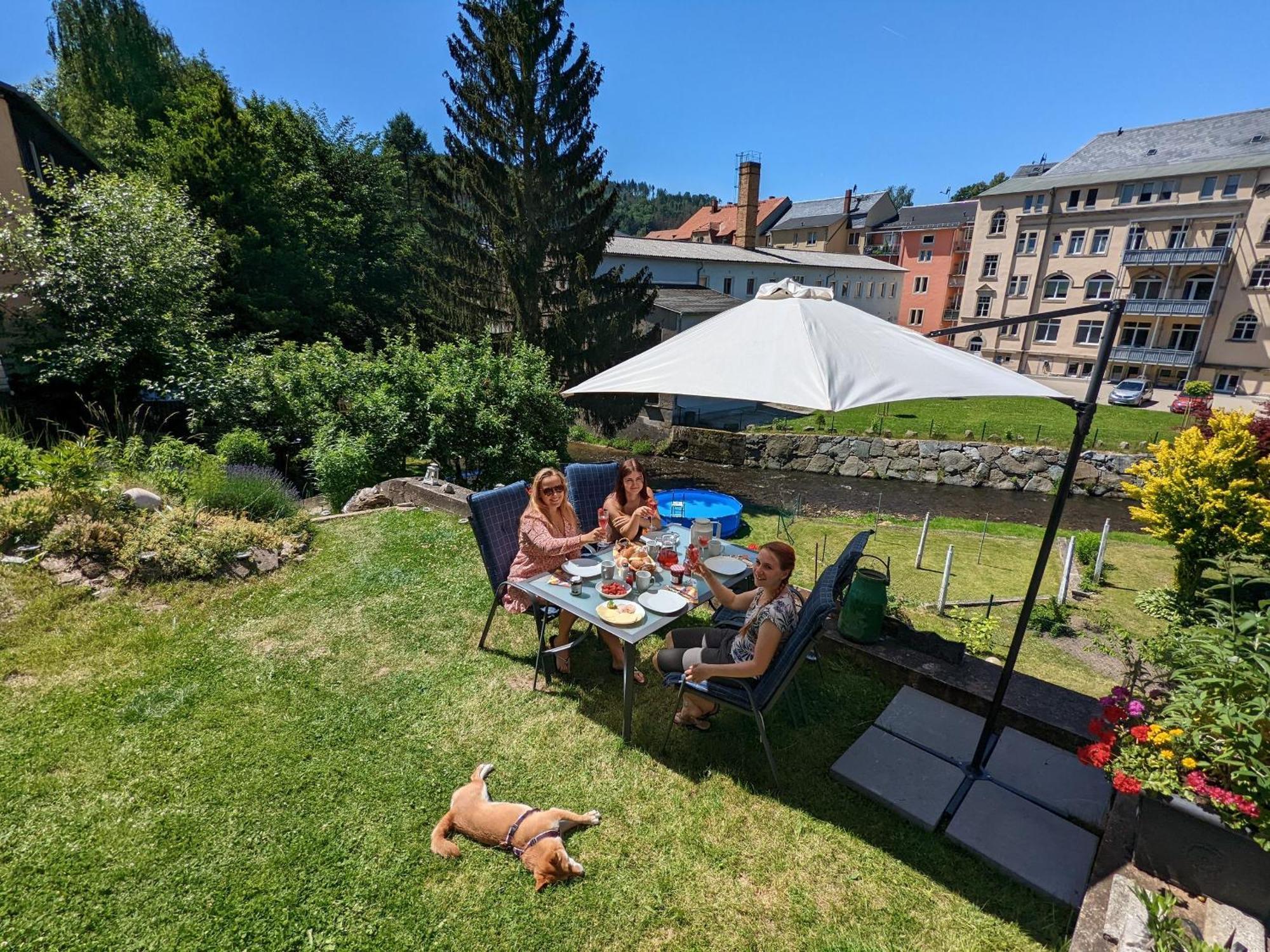F2 - Urlaubsmagie Sauna, Whirlpool, Pool & Garten Sebnitz Exterior foto